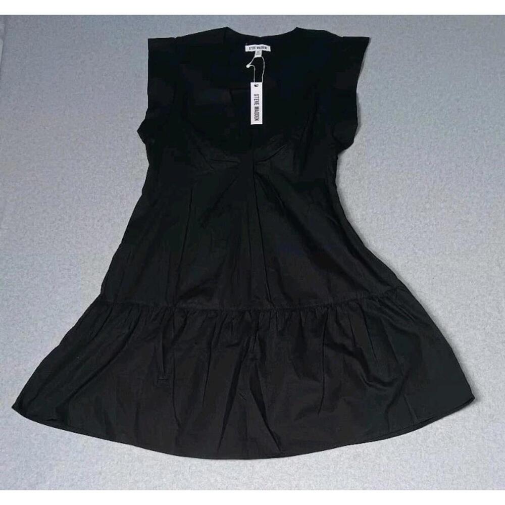 NWT! Steve Madden Dress Womens Size XL Black Flowy Cottagecore Homestead